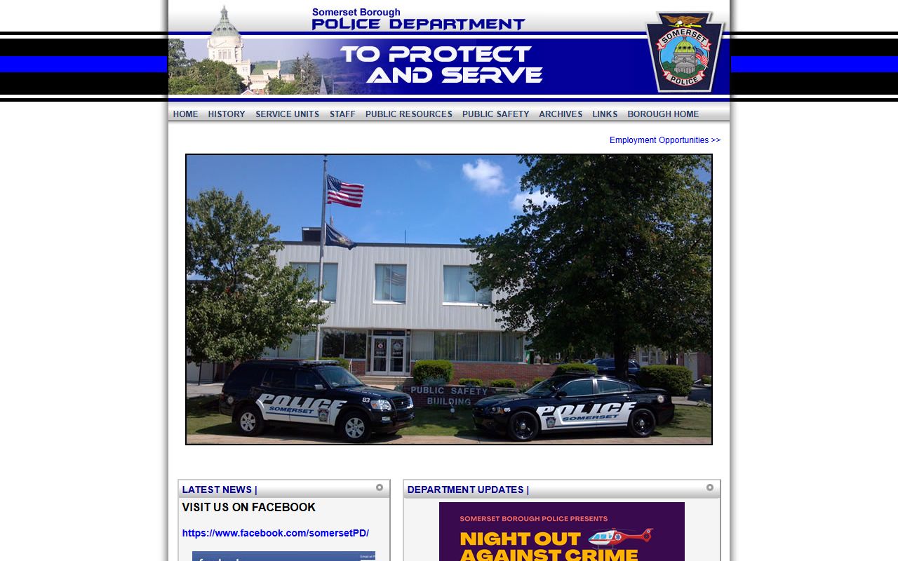 Official Somerset Borough Police page